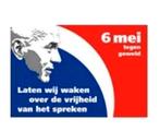 Pim Fortuyn vlag (150 x 0.92) ''6 mei tegen geweld'', Nieuw, Ophalen of Verzenden