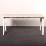 Instelbaar bureau A-poot 160x80cm met kabeldoorvoer 62-84cm, Ophalen of Verzenden, In hoogte verstelbaar, Gebruikt, Bureau
