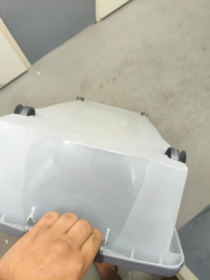 Transparante Opbergbox met Wielen, Huis en Inrichting, Woonaccessoires | Kisten, Ophalen of Verzenden