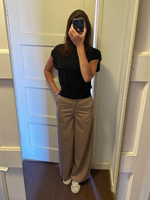 Ivy & Oak Wijde Pantalon, Kleding | Dames, Broeken en Pantalons, Nieuw, Maat 34 (XS) of kleiner, Beige, Verzenden