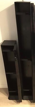 2 SKIDISC KUNSTSTOF HOOGGLANS CD KASTEN  / CD REKKEN, Kunststof, Gebruikt, Ophalen of Verzenden, 25 tot 75 discs