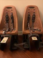 Twee Yepp maxi fietsstoeltjes - bruin inc ombouwslede, Fietsen en Brommers, Fietsaccessoires | Fietsstoeltjes, Achterzitje, Voetsteuntjes