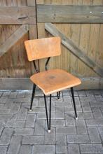 vintage schoolstoel hairpinlegs zeldzaam, Huis en Inrichting, Stoelen, Gebruikt, Ophalen of Verzenden, Eén, Metaal