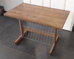 Bijzettafel lectuurtafel jaren '70 mid century vintage, Huis en Inrichting, Tafels | Bijzettafels, Gebruikt, Mid century, 75 cm of meer