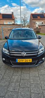 Volkswagen Tiguan 2.0 TSI 132KW/180PK 4M 7-DSG 2014 Zwart, Auto's, Automaat, Euro 5, Stof, Zwart