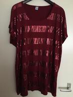 T-shirt top hemd blouse pailletten lovertjes sequins XXL, Zo goed als nieuw, MS Mode, Rood, Shirt of Top