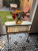 IKEA SATSUMAS Plant stand, bamboo/white, 70 cm, Huis en Inrichting, Ophalen, Minder dan 50 cm, Zo goed als nieuw, Minder dan 25 cm
