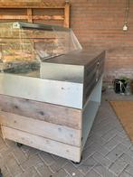 IsaItaly Koelvitrine/koeltoonbank met wielen en opbergruimte, Ophalen, Gebruikt