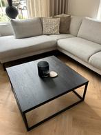 Mooie, zwarte salontafel, Ophalen, 50 tot 100 cm, Vierkant, 50 tot 100 cm