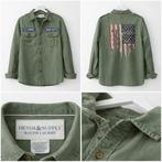 Ralph Lauren militaire overhemd L  dragon flag, Kleding | Heren, Ophalen of Verzenden, Gedragen, Groen, Ralph Lauren