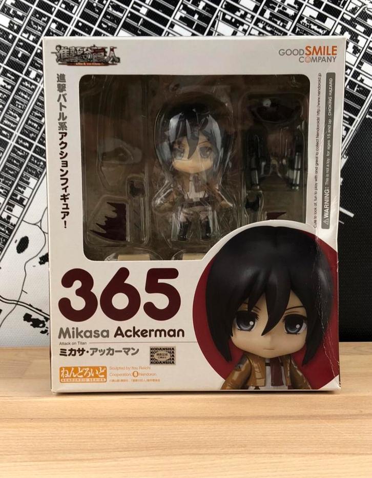 Nendoroid 365 Mikasa Ackerman Attack on Titan Figure, Verzamelen, Poppetjes en Figuurtjes, Gebruikt, Ophalen of Verzenden