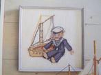 Borduurpatroon  Matroosje pop en boot  nr 8734, Hobby en Vrije tijd, Borduren en Borduurmachines, Verzenden, Nieuw, Handborduren