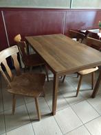 Nog enkele tafels en stoelen uit voormalig bruin café, Ophalen, Zo goed als nieuw, Bruin