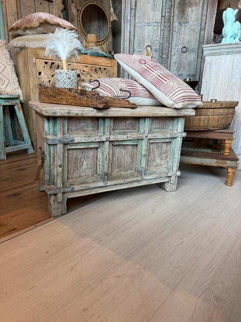 Gave India/ Ibiza style klepkist, Huis en Inrichting, Woonaccessoires | Kisten, Nieuw, Minder dan 50 cm, Ophalen