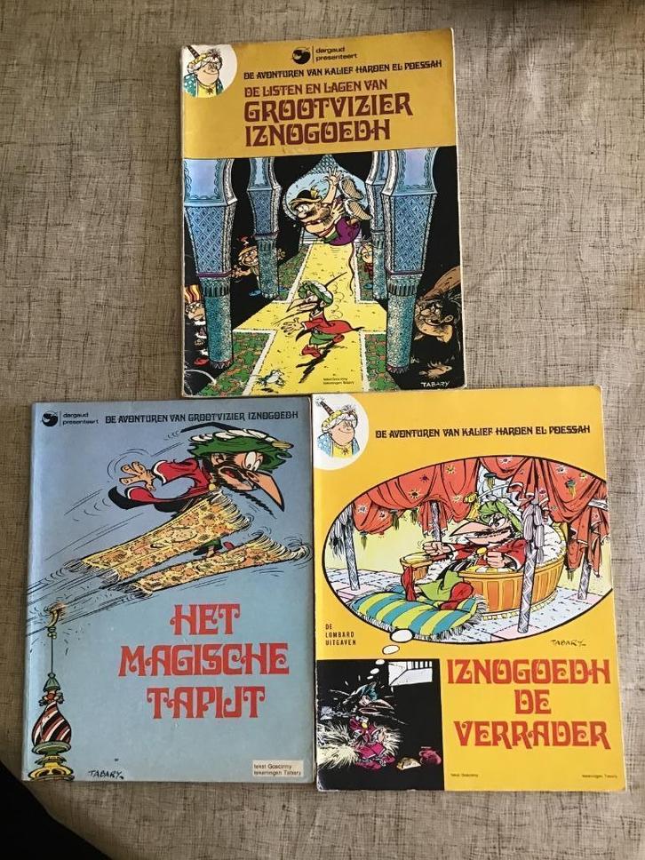 3 delen Iznogoedh door Tabary en Goscinny, Boeken, Stripboeken, Gelezen, Meerdere stripboeken, Ophalen of Verzenden