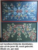 HINDELOOPER schilderwerk, set jaren 80 dienbladen, nieuw, Antiek en Kunst, Ophalen of Verzenden