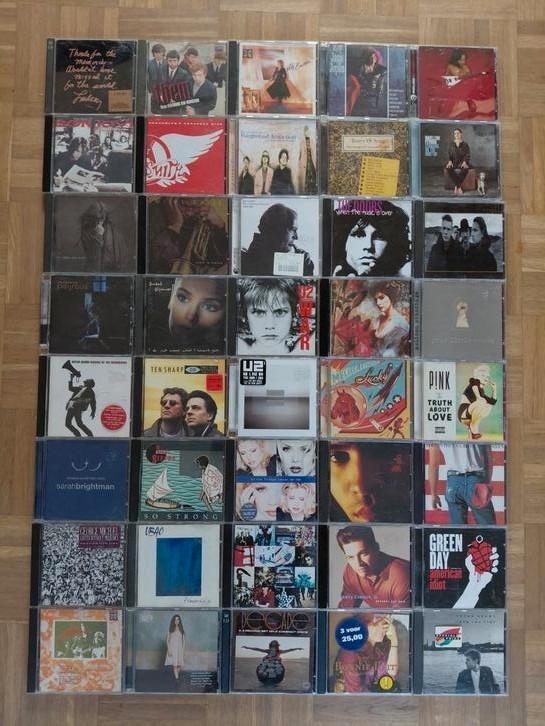 Partij van 360 cd's pop rock collectie, Cd's en Dvd's, Cd's | Overige Cd's, Ophalen