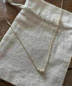 Lange geelgouden 14krt ketting met balletjes 60cm, Ophalen of Verzenden, Nieuw, Goud