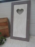 oud houten brocante luik met hart, Ophalen