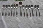 12 Antieke  zilveren lepeltjes + suikerschep, Antiek en Kunst, Antiek | Goud en Zilver, Ophalen of Verzenden, Zilver