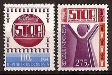 Indonesie Zonnebloem nr 1182/3 postfris 1984 beschikbaar voor biedingen