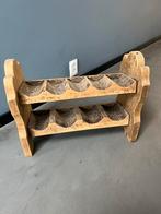 Antiek eiken wijnrek, Huis en Inrichting, Woonaccessoires | Wijnrekken, Ophalen, Zo goed als nieuw, Hout