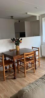 Jaren '30 Eiken Uitschuiftafel, Huis en Inrichting, Ophalen, Gebruikt, 100 tot 150 cm, Eikenhout