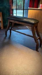 Antiek Kerkorgel Bankje - Uniek Zitmeubel, Gebruikt, Zwart, Ophalen of Verzenden, Eén