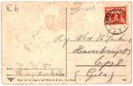 981066 Borculo Gld Na de Cycloon 1925 Gelopen met zegel, Verzamelen, Ansichtkaarten | Nederland, Ophalen of Verzenden, 1920 tot 1940