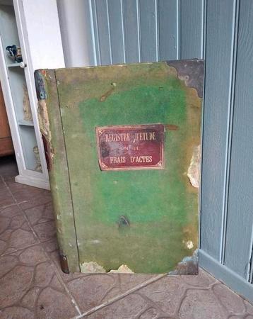 Origineel oud Frans handgeschreven notarisboek 1910-1914  beschikbaar voor biedingen
