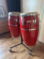 Te koop: 2 conga’s incl. verrijdbare standaard, Ophalen, Gebruikt, Trommel
