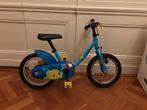Leuke blauwe Btwin kinderfiets, Fietsen en Brommers, Ophalen, Gebruikt, Minder dan 16 inch, Btwin Decathlon