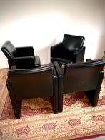 Eetkamerstoelen Poltrona Frau, Huis en Inrichting, Ophalen, Zwart, Leer, Zo goed als nieuw