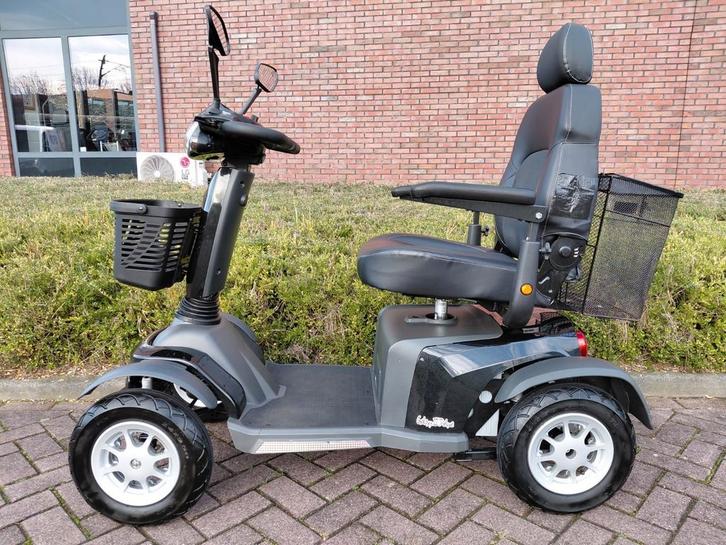 Scootmobiel Galaxy Excel Deluxe 2 met noodstop button + mand, Diversen, Brommobielen en Scootmobielen, Zo goed als nieuw, 46 km of meer