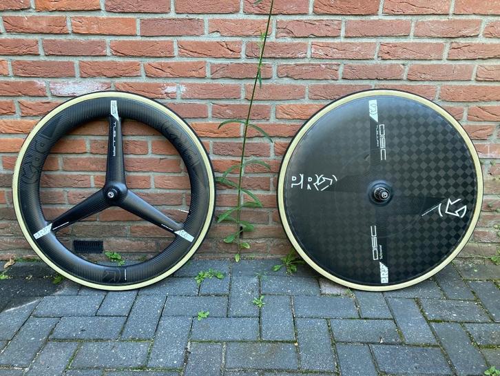 Pro disc en driespaak wielset tijdrit, triathlon velgrem, Fietsen en Brommers, Fietsonderdelen, Gebruikt, Racefiets, Wiel, Ophalen