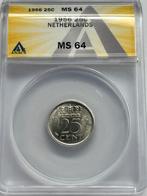 Nederland. 25 Cent 1956, Ophalen of Verzenden