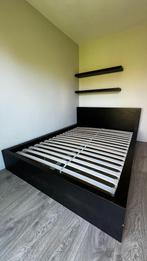 2 persoons bed inclusief lattenbodem + 2 planken, Ophalen, Tweepersoons, Zo goed als nieuw, Modern