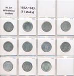 Nederland complete set 1922-1943 zilveren, Postzegels en Munten, Munten | Nederland, 1 gulden, Setje, Zilver, Ophalen of Verzenden