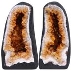 Grote Citrien tweeling (2 helften) – 54 kg –Topkwaliteit, Verzamelen, Mineralen en Fossielen, Ophalen of Verzenden