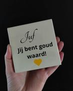 Tegeltje met tekst voor juf, Ophalen of Verzenden, Nieuw