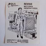 Leuke oude sticker.   Pols aggregaten.    Gouderak., Ophalen of Verzenden, Zo goed als nieuw, Overige typen