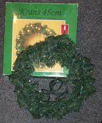 Krans met 35 lampjes, afmeting 45 cm., 2 stuks, Ophalen of Verzenden, Zo goed als nieuw, Versiering, Kerst of Sinterklaas