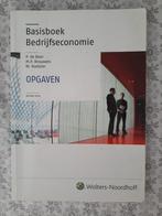 Basisboek Bedrijfseconomie - Opgaven, Boeken, Ophalen of Verzenden, Zo goed als nieuw, MBO, P. de Boer, M.P. Brouwers, W. Koetzier