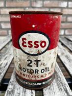 Esso olieblik Rond. Leeg 1 liter, Ophalen of Verzenden, Zo goed als nieuw, Overige