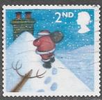 GB 2nd Kerstzegel - Kerstman op besneeuwd dak - 2004, Postzegels en Munten, Verzenden, Gestempeld