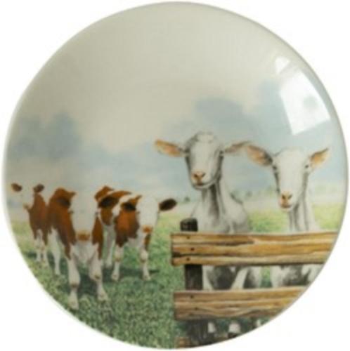 Petit Four bordjes Koe - Geit Wiebe van der Zee servies, Huis en Inrichting, Keuken | Servies, Nieuw, Overige typen, Overige stijlen