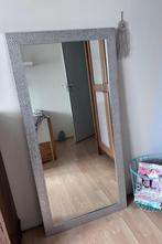 Grote Spiegel met zilveren lijst, Huis en Inrichting, Woonaccessoires | Spiegels, Ophalen, 100 tot 150 cm, Zo goed als nieuw, Rechthoekig