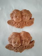 2 Terracotta Engelenkopjes - Den Haag, Ophalen of Verzenden