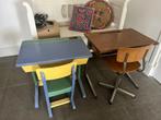 School bankjes met stoel, Kinderen en Baby's, Gebruikt, Tafel(s) en Stoel(en), Ophalen