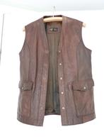 Leren vest, Ophalen, Zo goed als nieuw, Maat 48/50 (M), Bruin